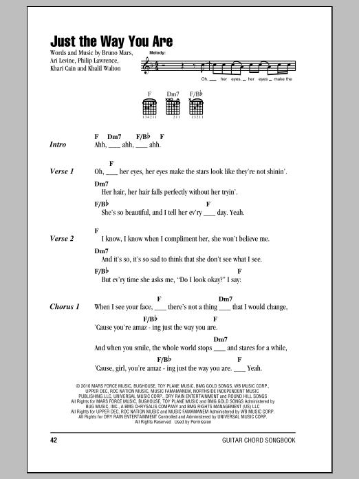 Chords Used in Popular Bruno Mars Songs