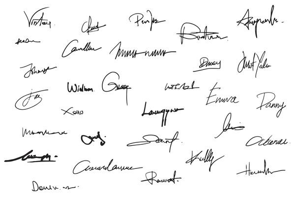 Famous Players and Their Signatures