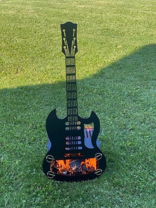 Handcrafted Guitar Fire Pit