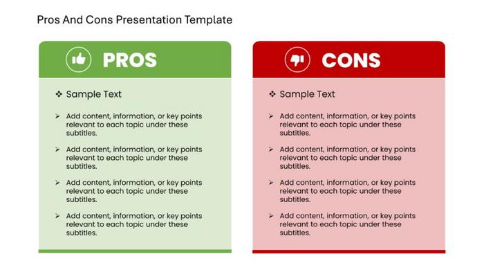 Pros and Cons