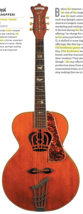 Who Made Old Kraftsman Guitars?