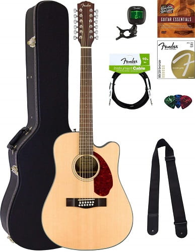 Fender CD-140SCE-12 Acoustic-Electric Guitar Bundle