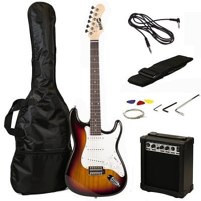 RockJam RJEG02-SK-SB Electric guitar Starter Kit - Includes Amp, Lessons, Strap, Gig Bag, Picks, Whammy, Lead and Spare Strings