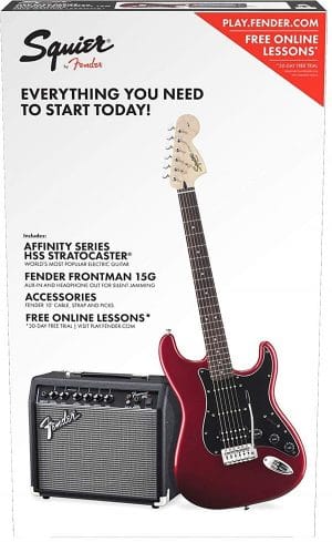 Squier by Fender Affinity Series Stratocaster Beginner Electric Guitar Pack - HSS