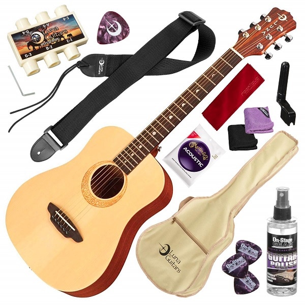 Luna Safari Series Muse Spruce Travel Acoustic Guitar