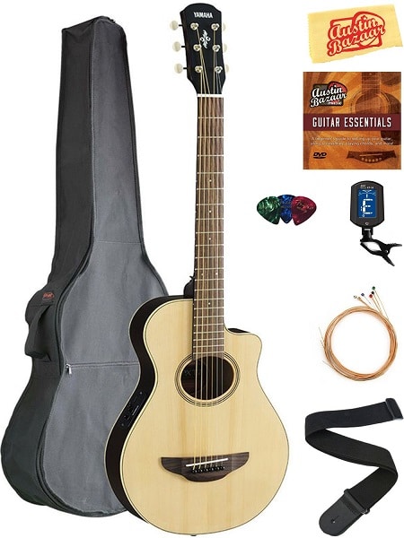 Yamaha APXT2 Acoustic-Electric Guitar (with Gig Bag, Tuner, Strings, Strap, Picks, Austin Bazaar Instructional DVD, and Polishing Cloth)