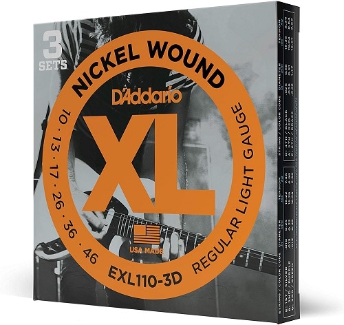D’Addario EXL110-3D XL Nickel Wound Electric Guitar Strings