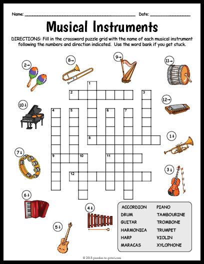Common Places to Find Music-Related Crossword Puzzles