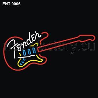 Fender Guitar Neon Light