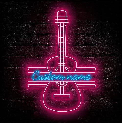 Guitar Neon Sign Placement Ideas