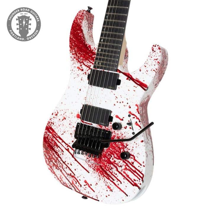 Inspiring Blood Splatter Guitar Designs