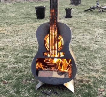 Guitar Fire Pit