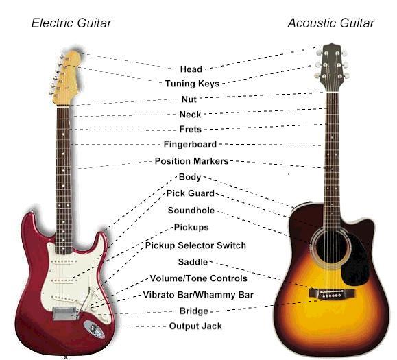 Identifying Areas on Your Guitar