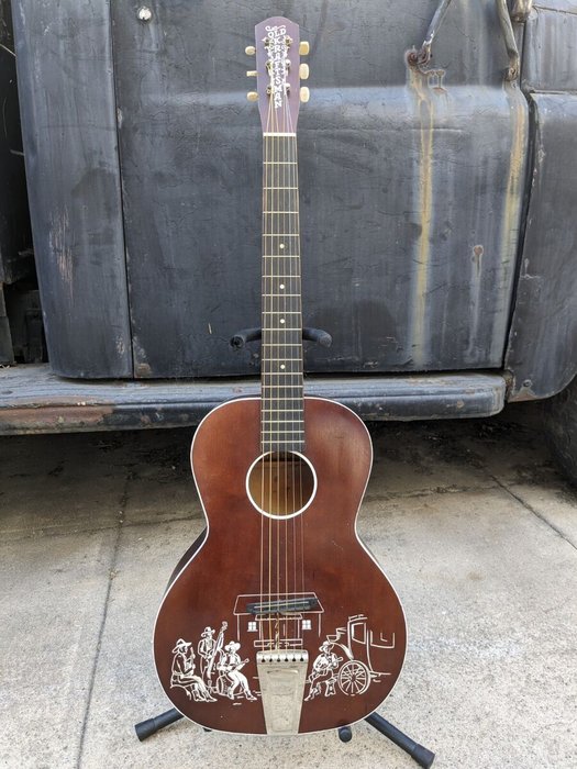 Vintage Old Kraftsman Parlor Guitar | eBay