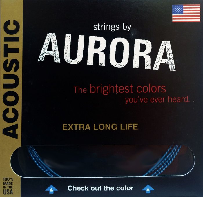 Aurora Premium Acoustic Guitar Strings Light, 10 | 14 | 22 | 30 | 38 | 48