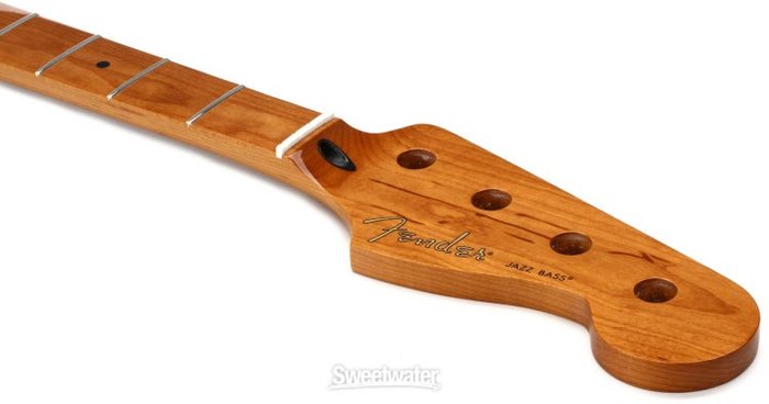 Fender Roasted Maple Standard Series Jazz Bass Neck - Maple Fingerboard