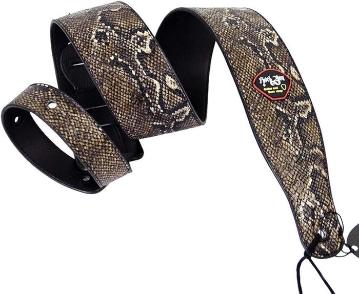 Art Attack Textured Snakeskin Snake Serpent Music Electric Acoustic Ukulele Bass Guitar Strap w/Pick Holder