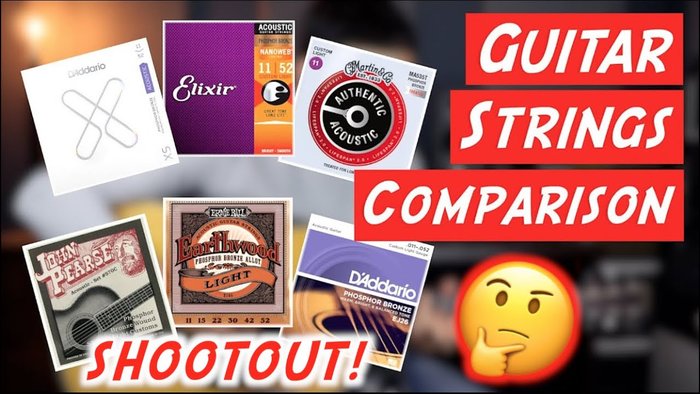 Acoustic Guitar Strings Comparison/Shootout | Elixir/D’Addario/Ernie Ball/Martin/John Pearse