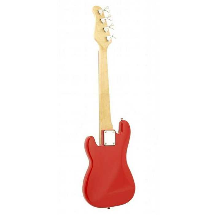 Beginner's Electric Bass Guitar - Red - Youth 36" Inch Mini Kids Bass Guitar, which represents beginner options typically available at local music stores.