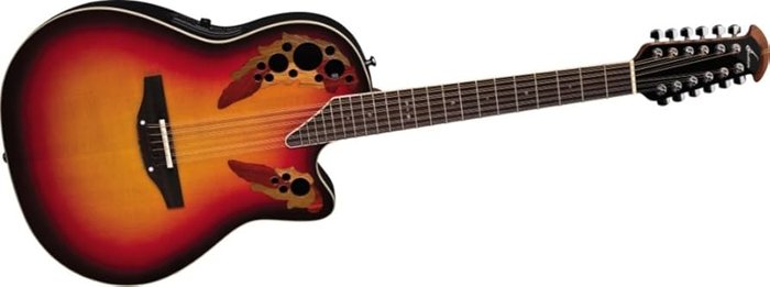 Ovation Standard Elite 2758AX 12-string Acoustic-electric Guitar, New England Burst
