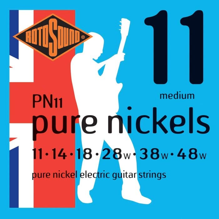 Amazon.com: Rotosound PN11 Pure Nickel Electric Guitar Strings (11 ...