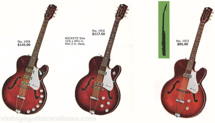 Harmony Rocket Electric Guitar >> Vintage Guitar and Bass