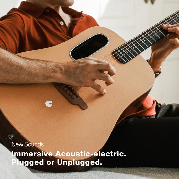 Amazon.com: LAVA ME 4 Solid Spruce Top Series,HILAVA 2.0 Smart Acoustics Electric Guitars,right handed,with 3.5 inch TouchScreen,FreeBoost 2.0, ...