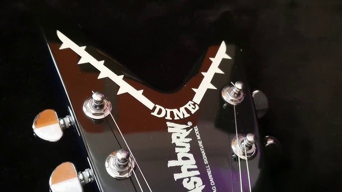 WASHBURN DIMEBAG DARRELL PANTERA SIGNATURE DIME 333 DIME333 DIMEBOLT GUITAR UP CLOSE VIDEO REVIEW