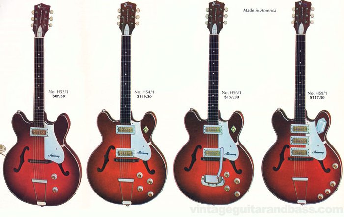 Harmony Rocket Electric Guitar >> Vintage Guitar and Bass