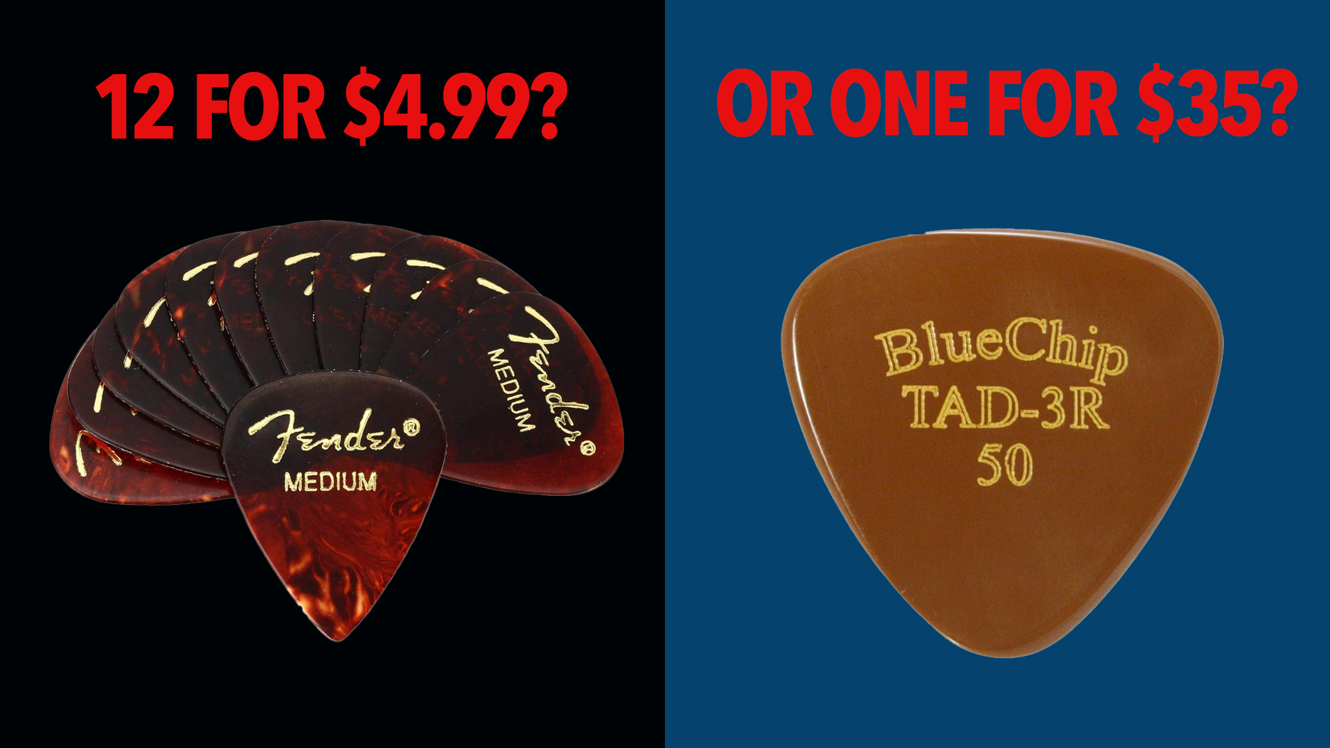 Exploring the value and craftsmanship behind BlueChip guitar picks.