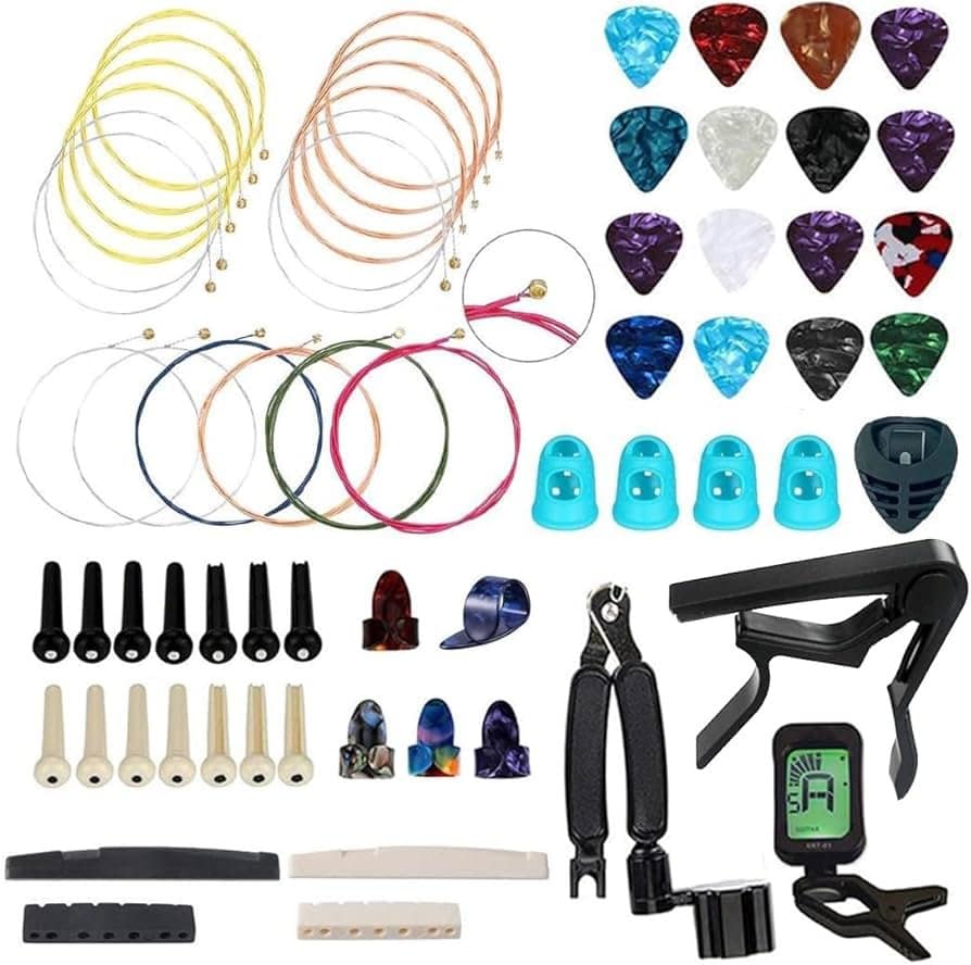 Amazon.com: NERECNDENS 66PCS Guitar Accessories Kit, Acoustic ...