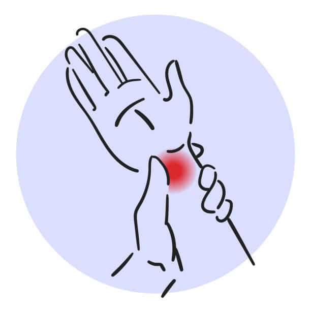1,600+ Wrist Injury Stock Illustrations, Royalty-Free Vector ..., pain in the wrist vector isolated hand touching red painful area.